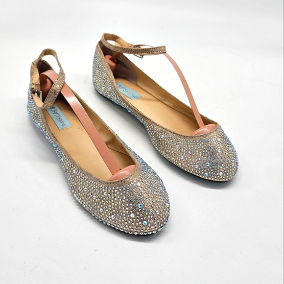 Betsey Johnson Shoes - Betsey Johnso SB Joy Bling Weddin Prom Ballet Flats 6.5